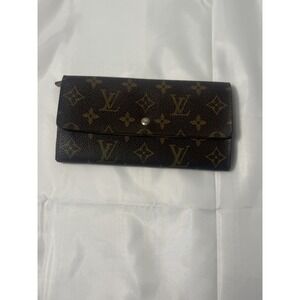 Louis Vuitton M61734 Monogram Canvas‎ Long Wallet in Brown